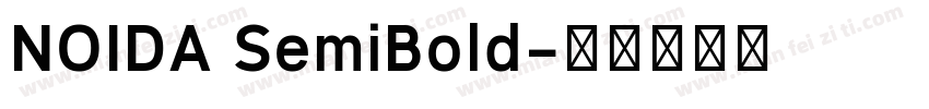NOIDA SemiBold字体转换